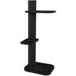 Zolux - arbre  chat city cat numero 3, hauteur 148 cm, poteau  17 cm, gris