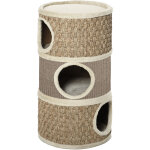 Arbre  chat cylindrique - tour  griffer pour chat - arbre  chat tour - tonneau griffoir - 3 niches ...
