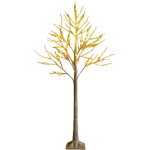 Arbre lumineux led 150 cm bouleau avec lumieres led blanc chaud
