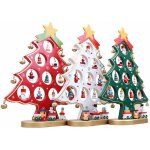 Longziming - arbre de noël en bois bricolage dessin animé noël ornement cadeau table bureau décoration ... Longziming - arbre de noël en bois bricolage dessin animé noël ornement cadeau table bureau décoration ...