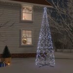 Arbre de no�l c�ne 1400 led blanc froid 160x500 cm