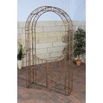 Clp - arc de jardin avec porte de style rustique et r�tro disponible en diff�rentes couleurs colore : ...