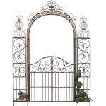 Arc de roses avec porte portail en m�tal 120853 arc en plein cintre antique portail de jardin aide pour ...