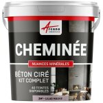Arcane industries - b�ton cir� chemin�e, kit avec primaire et vernis - 2 m� (en 2 couches) lilas mauve ...