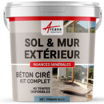 Arcane industries - b�ton cir�, ext�rieur, pour sol, mur, terrasse, escalier, enduit, d�coratif, min�ral, ...