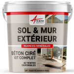 Arcane industries ? kit b�ton cir� d�coratif 2 m� ? pour terrasses, escaliers et murs ? application facile ...