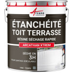 Revtement, tanchit color, rsine tanche, terrasse et toit plat, schage 3h pour application en ...