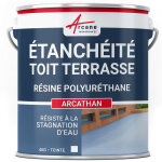 Arcane industries - tanchit, toit, terrasse, toit, plat, rsine tanchit : arcathan - 4 kg blanc