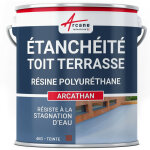 Arcane industries - tanchit, toit, terrasse, toit, plat, rsine tanchit : arcathan - 4 kg rouge ...