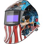 Arccaptain casque de soudage hsh - s800 avec grand �cran de visualisation, auto - assombrissement, r�ponse ...