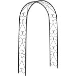 Arche de jardin style fer forg� pour rosiers et plantes grimpantes - acier �poxy antirouille noir - 125l ...