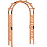 Arche a rosiers en bois pour plantes grimpantes arche de jardin treillis daide a lescalade