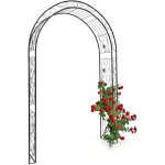 Relaxdays - arche à rosiers, h x l x p : 226 x 144 x 36, 5 cm, ornements, aide à la croissance, plantes, ... Relaxdays - arche à rosiers, h x l x p : 226 x 144 x 36, 5 cm, ornements, aide à la croissance, plantes, ...