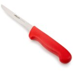 Couteau  dsosser arcos couleur - prof 294022 en acier inoxydable nitrum et mango polypropylne rouge ...
