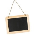 Ardoise en bois � suspendre 25 x 18, 5 x 1 cm