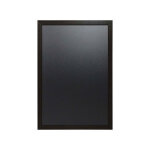 Ardoise murale cadre carr� en bois couleur noir dimensions 63 x 43 cm - fabrication fran�aise