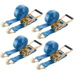 Arebos 4x sangles tension 2 partie avec crochet sangles d'arrimage 6 m 800 kg