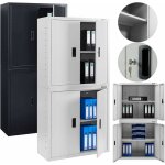 Arebos armoire de classement armoire de bureau armoire de rangement gris