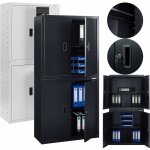 Armoire de classement armoire de bureau armoire de rangement noir - arebos