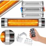 Arebos chauffage radiateur infrarouge radiant mural chauffage rayonnant 2500 w