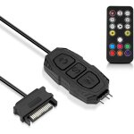 Argb controller avec t�l�commande contr�leur argb 5v 3 - pin alimentation sata - s t�l�commande � 17 ...
