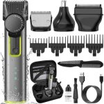 (argent)4 en 1 tondeuse cheveux hommes, tondeuse barbe professionnel, rasoir electriques hommes, tondeuse ...