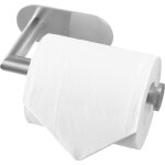Argent acier bross� porte papier toilette auto - adh�sif, porte - rouleau de papier toilette sans support ...