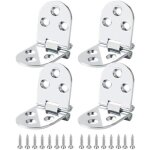 (argent)charni�res en acier inoxydable pour table pliante - pzcc - carr�e - a visser