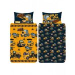 Parure de lit rversible et taie d'oreiller jcb travaux et camions - dig it - creusez - le - - 135 cm ...