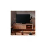 Argonauta - meuble tv 2 portes 160x40x55 cm chêne et anthracite - sylon Argonauta - meuble tv 2 portes 160x40x55 cm chêne et anthracite - sylon