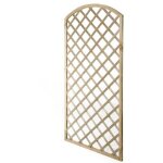 Argonauta - grille de jardin rectangulaire en bois 90x180 cm cl�ture cintr�e