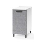Argonauta - meuble bas avec porte pour cuisine de couleur gris b�ton cm 40x50xh 85 1 porte