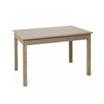 Table � manger extensible couleur orme en bois m�lamin� cm 70x110 - 150