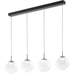 Ariel - suspension fabas luce 4 lumières - led 28w dimmable - design sphère transparente Ariel - suspension fabas luce 4 lumières - led 28w dimmable - design sphère transparente