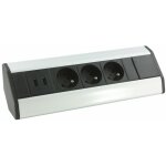 Arlux lighting - bloc prise d'angle 3 prises + 2 ports usb