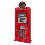 Paris prix - armoire 1 porte 'pompe  essence' 50cm rouge