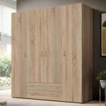 Armoire base 160 x 52 x 177 cm wotan oak design