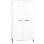Armoire bb 2 portes sur pieds en bois blanc