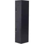 Armoire � casiers m�tallique - vinsetto - verrouillable avec 2 cl�s, 4 �tag�res - acier lamin� � froid ...