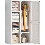 Fortuna lai - armoire de chambre - 8 cubes - meuble de rangement - diy - avec porte - l69xp50xh136cm ...