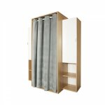 Argonauta - armoire en ch�ne avec portes et cintre pour cabine ou chambre