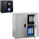 Armoire de bureau metallique meuble de rangement armoire fichier gris - arebos