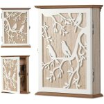 Armoire  cls design en bois, 20 x 6 x 26, 5 cm, motif cl, armoire  cls murale dcorative avec 6 ...
