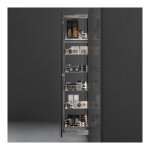 Vibo - armoire coulissante - 6 corbeilles - d�cor corbeille : chrom� - mat�riau : acier - pour caisson ...