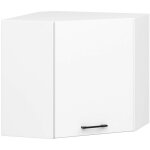 Armoires de cuisine akord d'angle haute w60 oliwia blanc 60 cm 1 porte faade blanche 2 tagres 60x30x58 ...