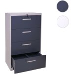 Armoire  dossiers suspendus hwc - a10 acier, a4 verrouillable 103x76x46cm gris - gris fonc