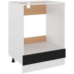 Armoire à four de cuisine avec une étagère moderne meuble haut cuisine buffet blanc aggloméré noir 60x46x81, ... Armoire à four de cuisine avec une étagère moderne meuble haut cuisine buffet blanc aggloméré noir 60x46x81, ...