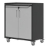 Armoire garage m�tal robuste 75x42x88 cm roulante stockage outils