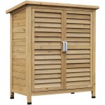 Outsunny - armoire de jardin abri jardin remise pour outils sur pied dim. 87l x 46l x 96h cm tagre ...