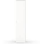 Armoire / meuble de rangement coloris blanc - hauteur 180 x longueur 40 x profondeur 35 cm pegane